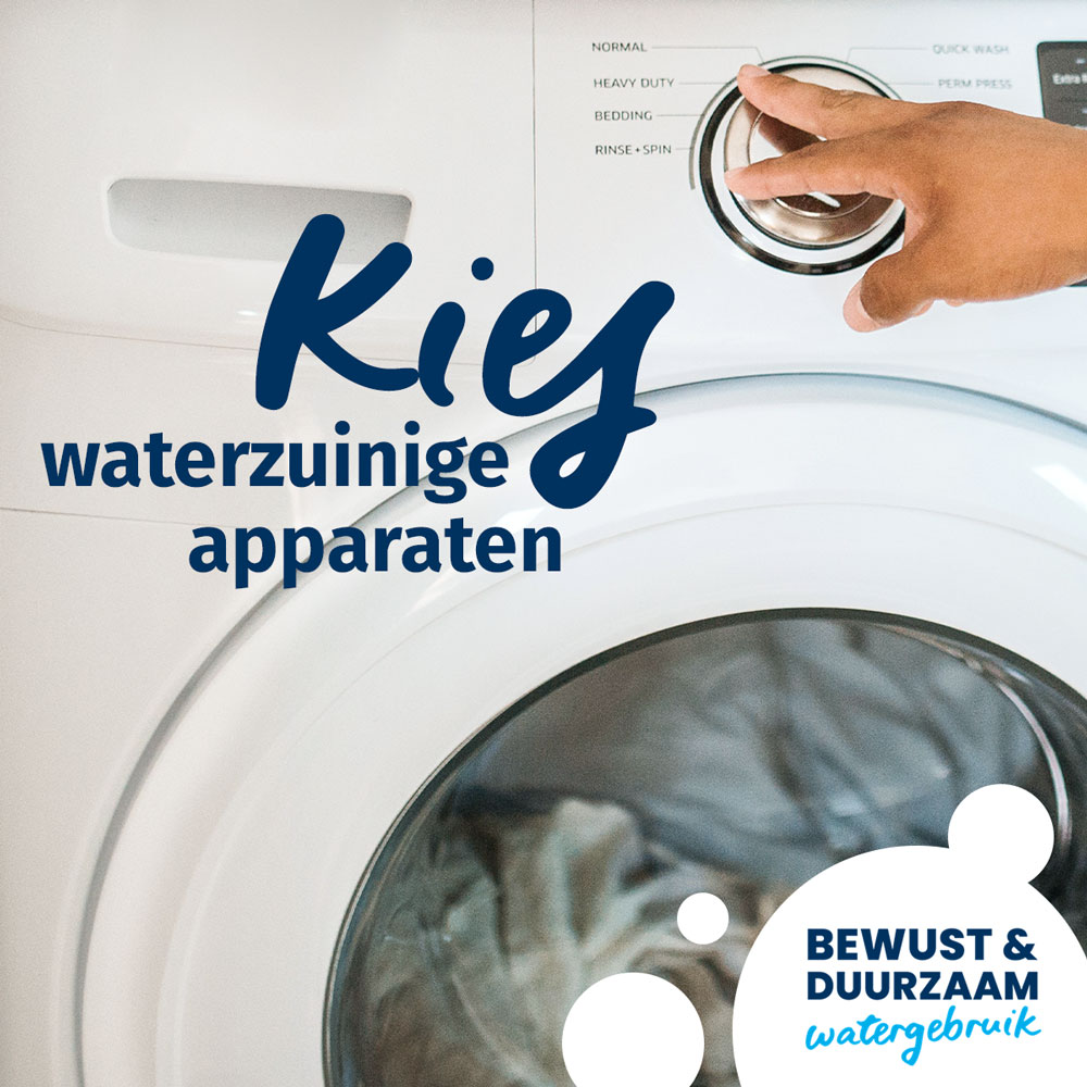 Kies waterzuinige apparaten