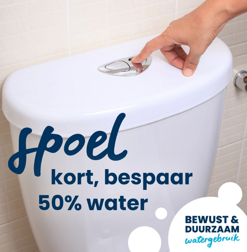 Spoel kort en bespaar