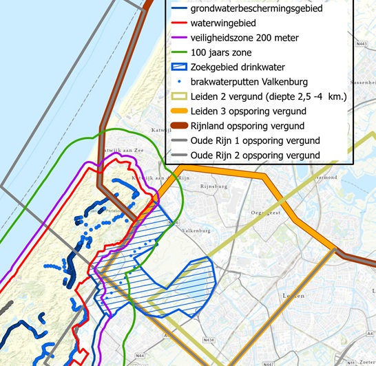 Kaartje drinkwaterbelangen